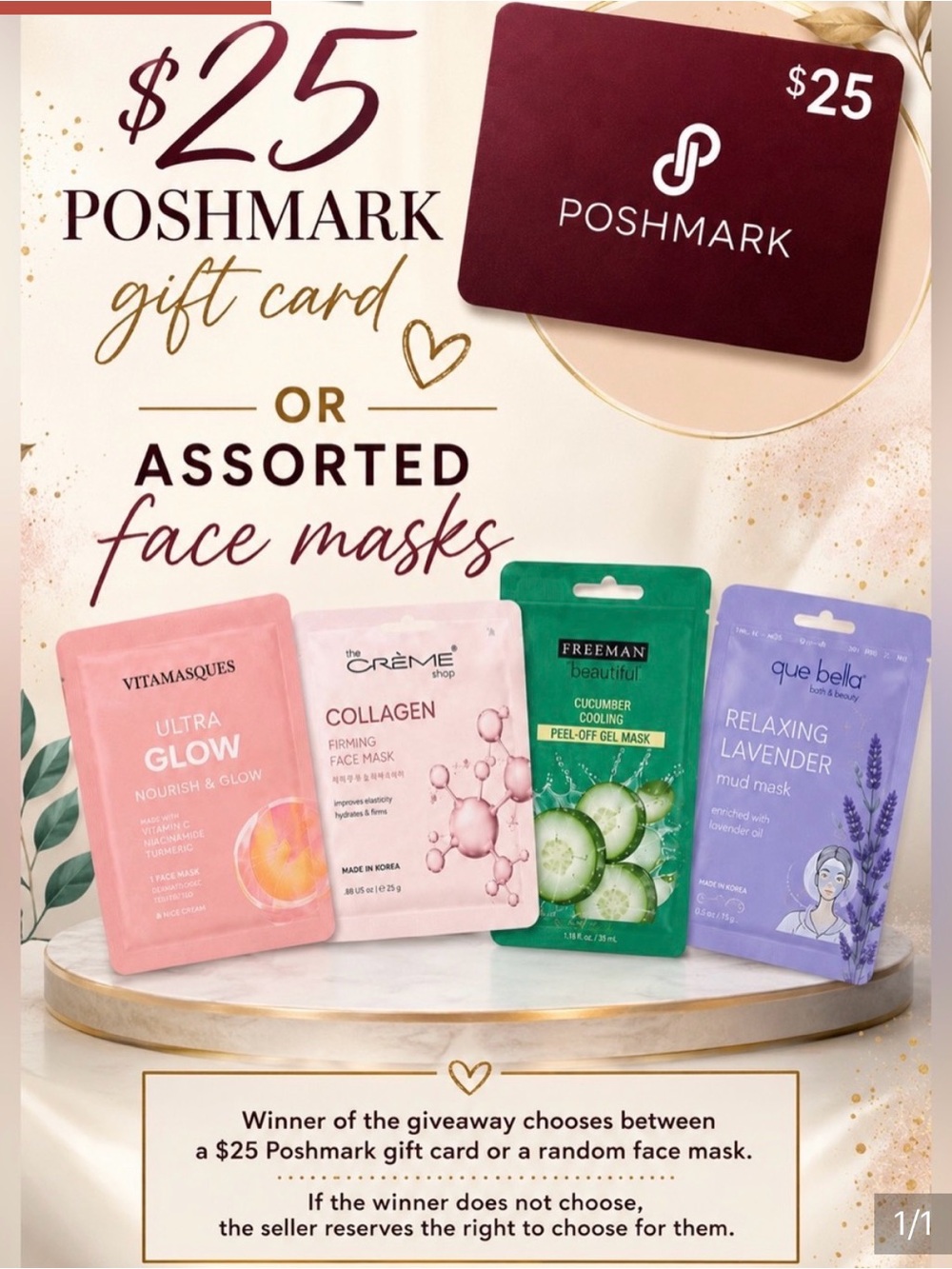 Gift card or cosmetics GIVEAWAY STAY PRESENT to pick your gift